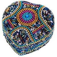 El Puente El Puente Dose "Konfetti" | Fair Trade & Handmade aus Indien, Mehrfarbig, – Produktbild 1 von 1