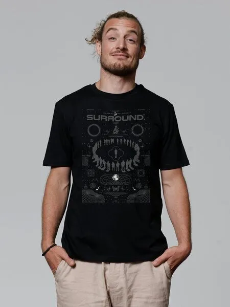 watapparel watapparel T-Shirt Unisex Surround, Black, – Produktbild 1 von 3