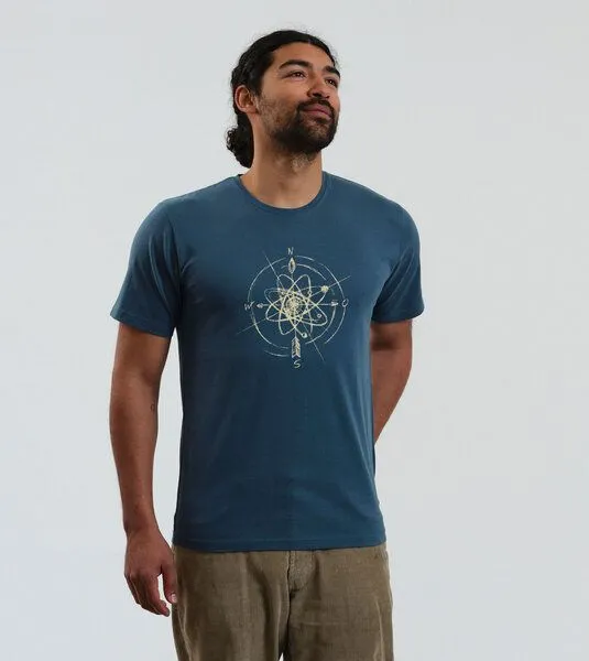 Gary Mash GARY MASH T-Shirt Navigator aus Biobaumwolle, Dunkles petrol (petrol), – Produktbild 2 von 4