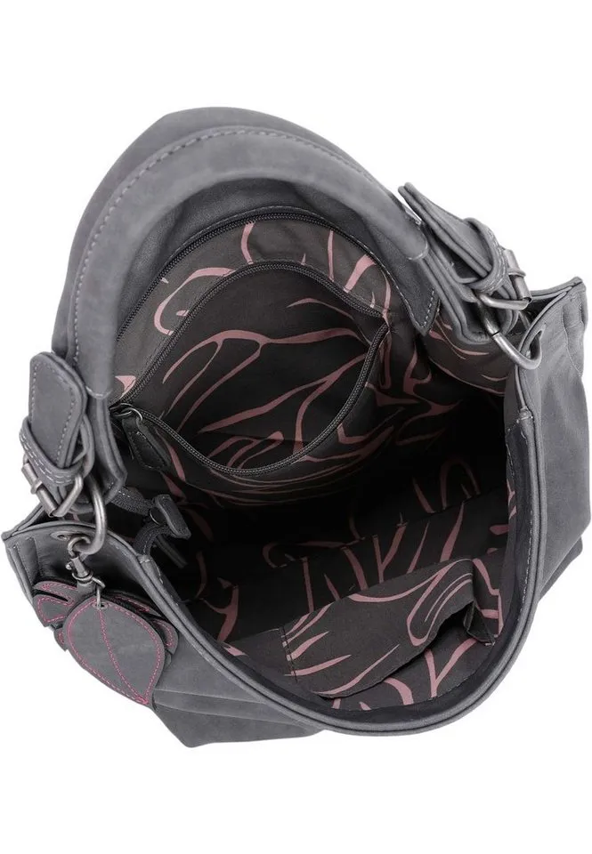 Fritzi aus Preußen Fritzi aus Preußen Schultertasche Eco-Fritzi01, aus veganen und recycelten Materialien, Grau, – Produktbild 4 von 5