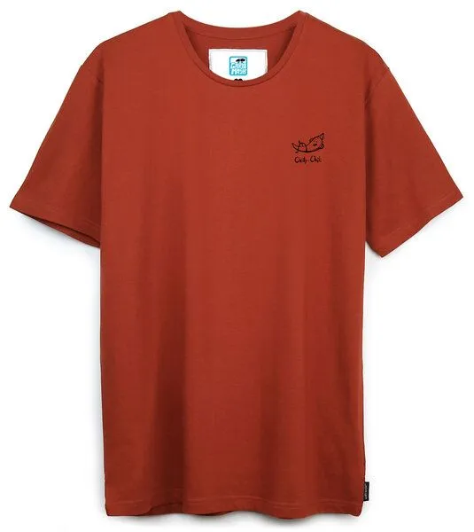 Gary Mash GARY MASH T-Shirt Chilly Chili Miniprint aus Bio-Baumwolle, Rot, – Produktbild 2 von 4