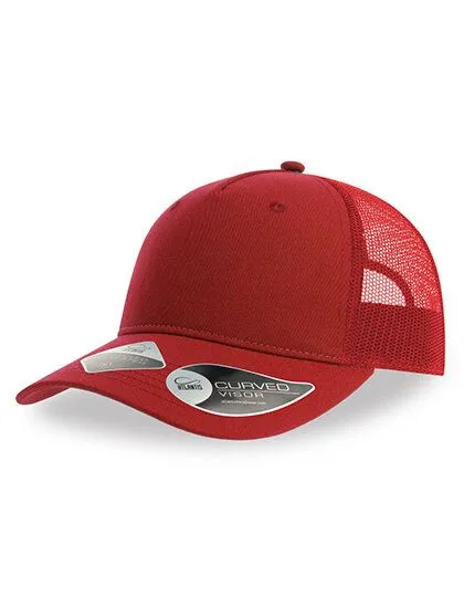 Atlantis Headwear Atlantis Headwear Zion Cap Mesh zweifarbig aus Recyceltem Polyester, Rot/rot, – Produktbild 1 von 2