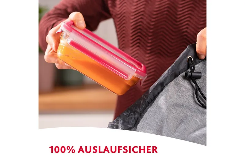 EMSA EMSA Frischhaltedose 'Clip und Close' aus Glas, rechteckig, 0,45 l – Produktbild 6 von 6