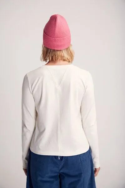 SUITE13LAB Suite13lab Longsleeve DIR, Ecru, – Produktbild 3 von 4