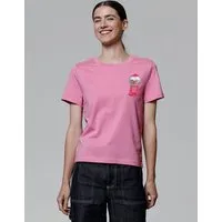 watapparel watapparel T-Shirt Frauen Kaugummiautomat, Bubble pink, – Produktbild 1 von 1