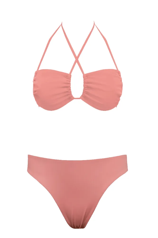 Anekdot Anekdot Damen vegan Bikini Low Versatile + Skyline Slim, Hell orange, – Produktbild 2 von 2