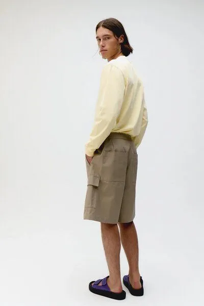 Unfeigned Unfeigned Cargo Bermuda Shorts aus biologischer Baumwolle, B-Corporation zertifiziert, Beige (hellbraun), – Produktbild 2 von 4
