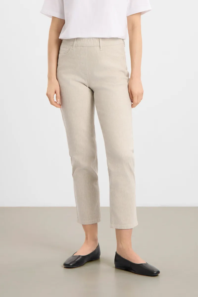 LAURIE LAURIE Damen vegan Hose Hannah Regular Xsl Grau Sand, Beige, – Produktbild 2 von 2