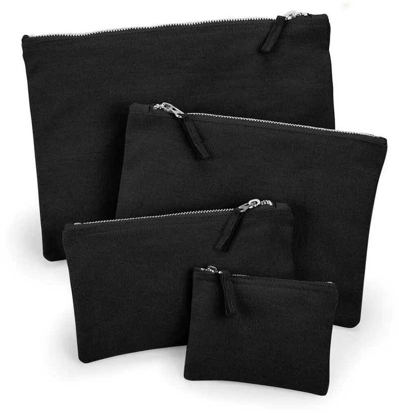 Westford Mill Westford Mill Kulturbeutel Canvas Accessory Pouch XS: 12x8,5, M: 22.5x16, L 28x20, Black, – Produktbild 2 von 4