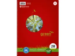 Staufen Staufen Collegeblock 'green' DIN A4 kariert, 160 Blatt, 70 g/m², Lineatur 28 – Produktbild 1 von 1