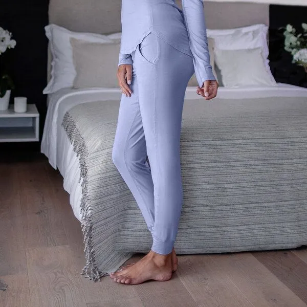 Dagsmejan Dagsmejan Damen Hose mit Bündchen Balance, Morning sky (blau), – Produktbild 3 von 4