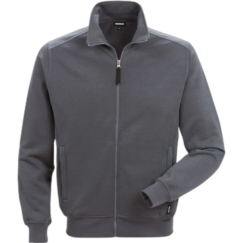 Fristads Full Zip Sweatshirt Fristads 7608 SM, Gris, – Produktbild 1 von 2