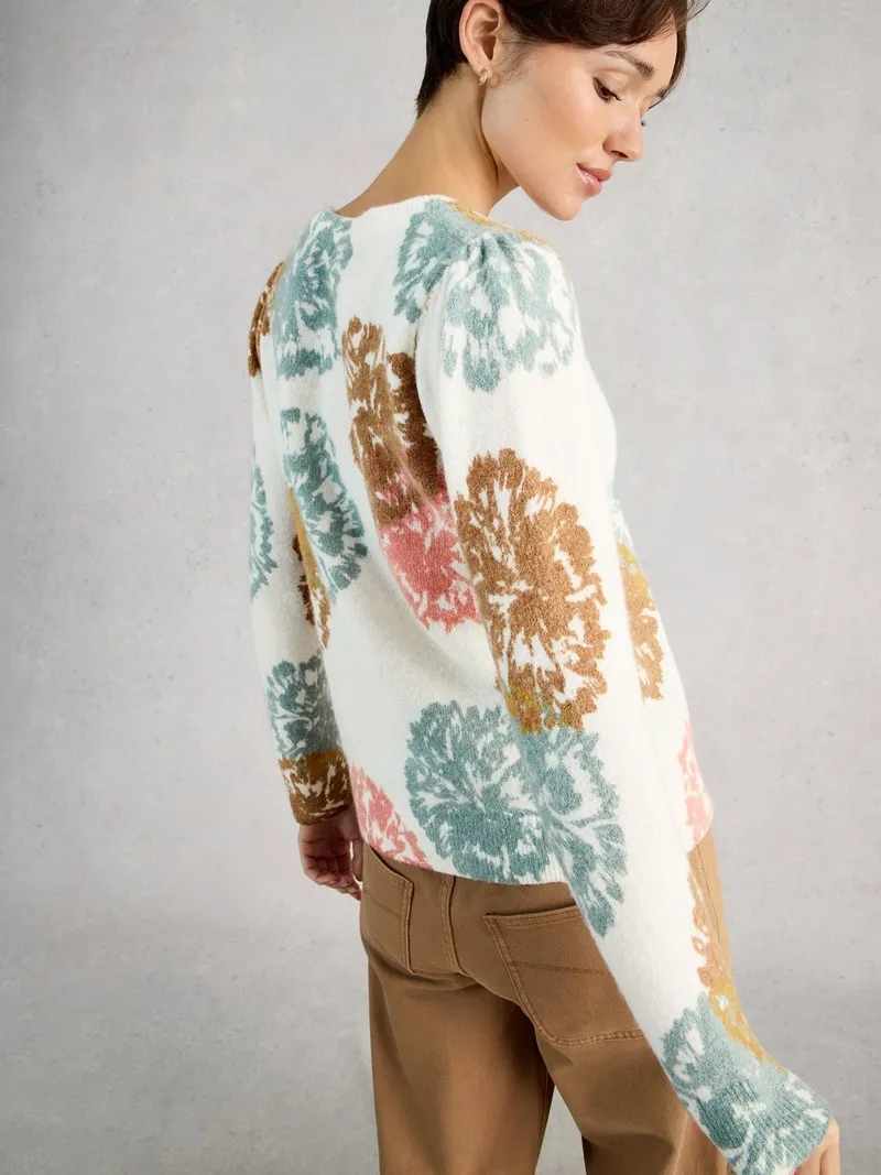 White Stuff Print Pullover Jodie - 36, Elfenbein print, – Produktbild 4 von 4