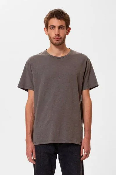 Nudie Jeans Nudie Jeans Herren T-Shirt "Roffe", Mud (grau), – Produktbild 1 von 2