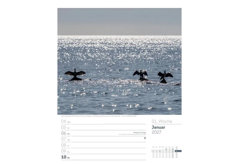Ackermann Wandkalender Am Meer Wochenplaner Kalender 2027 – Produktbild 4 von 5