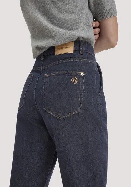 hessnatur hessnatur Jeans mit Pleats Tapered Fit aus Bio-Baumwolle, Pure blue, – Produktbild 2 von 3