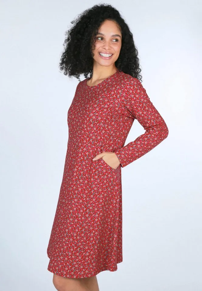Deerberg Sommerkleid Darbynali confetti, Rot, – Produktbild 4 von 5