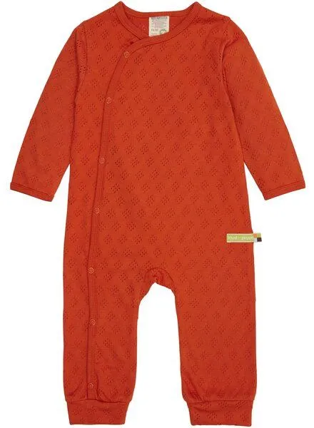 loud + proud loud + proud Baby & Kinder Overall Jacquard Strick, GOTS-zertifiziert, Terracotta(orange), – Produktbild 1 von 1