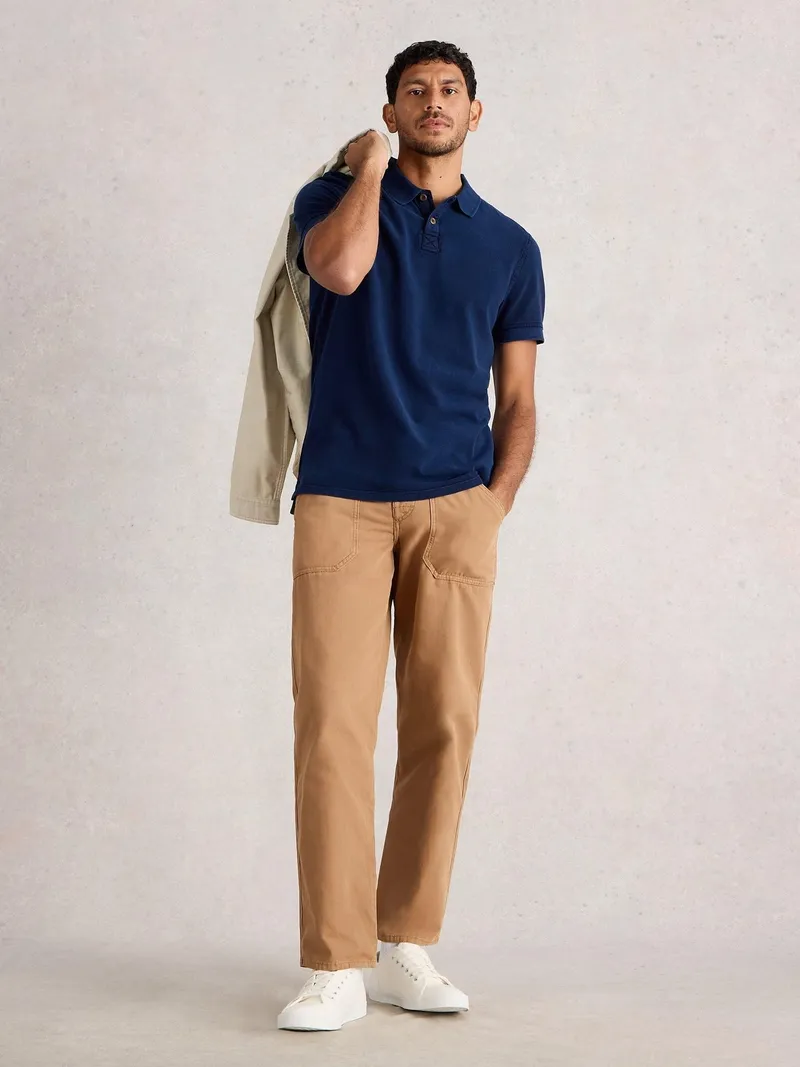 White Stuff Polohemd Utility - S/R, Tiefblau, – Produktbild 2 von 4