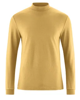HempAge Hempage Herren vegan Rollkragenpullover Mit Langen Ärmeln In Dijon-Gelb – Produktbild 1 von 1