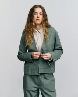Rotholz Rotholz Damen vegan Jacke Kimono Blattgrün – Produktbild 1 von 1