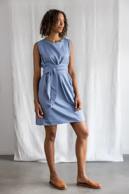 Jyoti - Fair Works Jyoti - Fair Works Damen vegan Kleid Aarav Blau – Produktbild 1 von 1