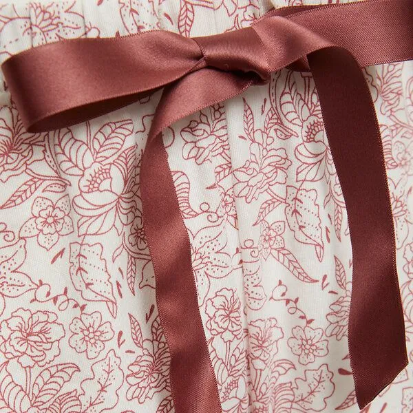 comazo|earth comazo|earth Fairtrade Schlafshorts, Old rose print (rosa), – Produktbild 2 von 4