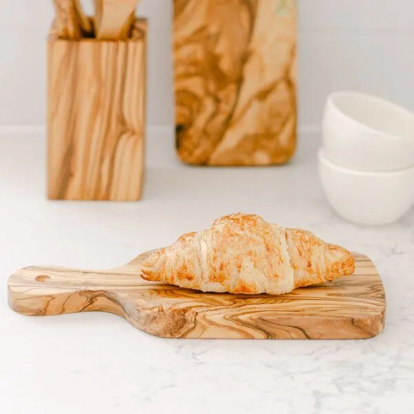 Econovo Econovo Holzbrettchen aus Olivenholz mit Griff – Produktbild 2 von 3