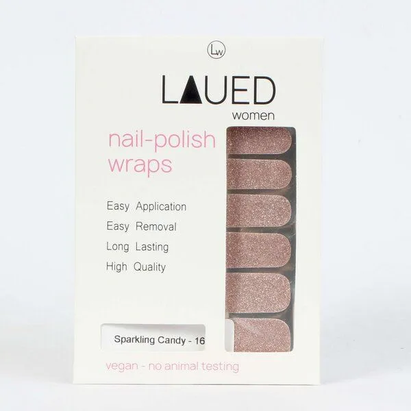 Vargu Vargu LAUED vegane Nagelfolien solid glitter, Sparkling candy, – Produktbild 3 von 4