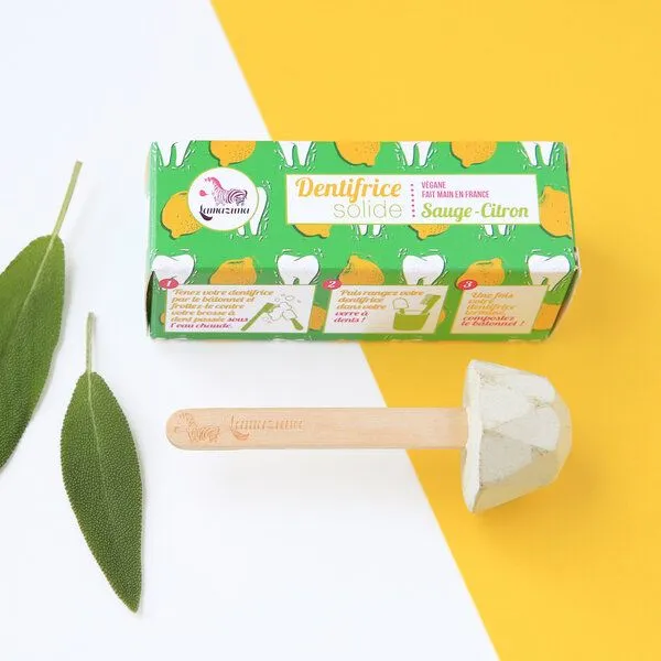 Lamazuna Lamazuna Zahnpasta am Stiel Zitrone Salbei – Produktbild 1 von 3