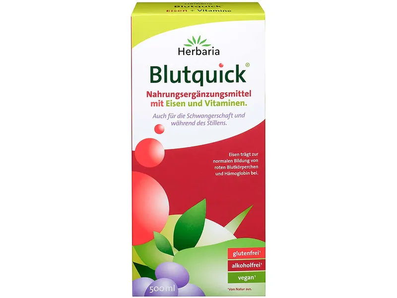 Herbaria Herbaria "Blutquick" mit Eisen und Vitaminen, 500 ml – Produktbild 1 von 1