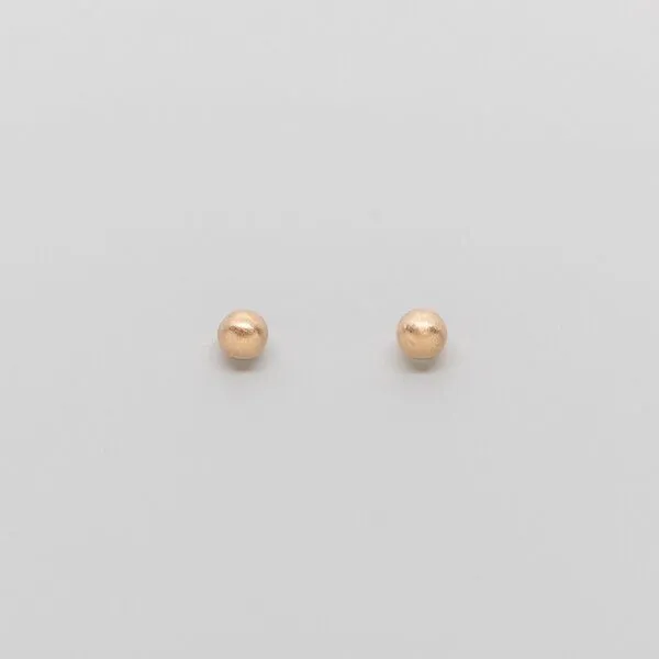 fejn jewelry fejn jewelry Ohrstecker 'satin ball', Gold, – Produktbild 4 von 4