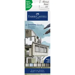 Faber-Castell Faber-Castell 6er-Etui Goldfaber Sketch Marker "Architecture" – Produktbild 1 von 1