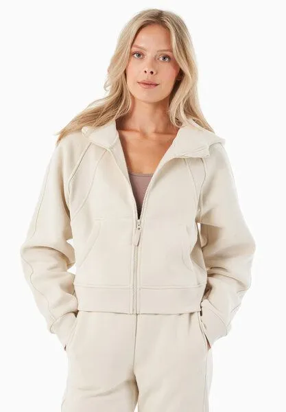 ORGANICATION ORGANICATION JODDY | Essentials Full Zip-Hoodie aus Bio-Baumwolle und recyceltem Polyester, Off white, – Produktbild 1 von 4