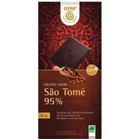 gepa GEPA Bio-Schokolade 'Grand Noir' Sao Tomé 95% 80 g – Produktbild 1 von 1