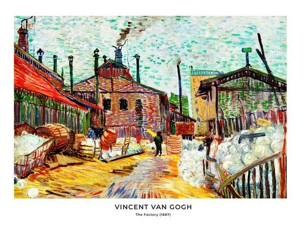 Photocircle Photocircle Poster / Leinwandbild - Vincent Van Gogh: Die Fabrik – Produktbild 2 von 8
