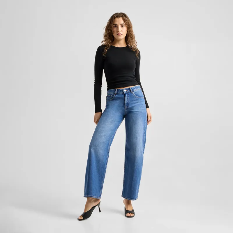 DAWN Relaxed Fit Jeanshose Modell: Ash, Medium blue, – Produktbild 1 von 3