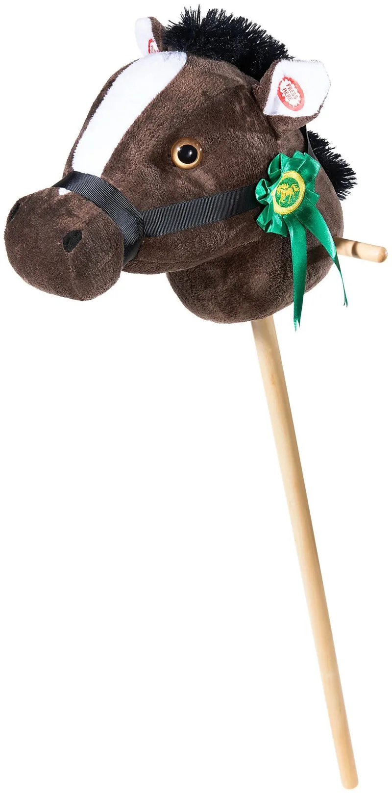 Heunec STECKENPFERD mit Plakette dunkelbraun Kuscheltier – Produktbild 1 von 1