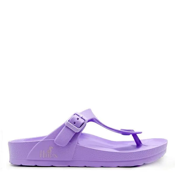 thies Vegane Ecofoam Zehentrenner Sandale von thies ® aus recyceltem EVA, Lavender, – Produktbild 1 von 4