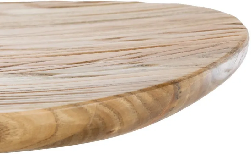 CLP CLP Barhocker Skelde (1er), höhenverstellbarer Tresenstuhl, Massivholzsitz, Beige, – Produktbild 4 von 4
