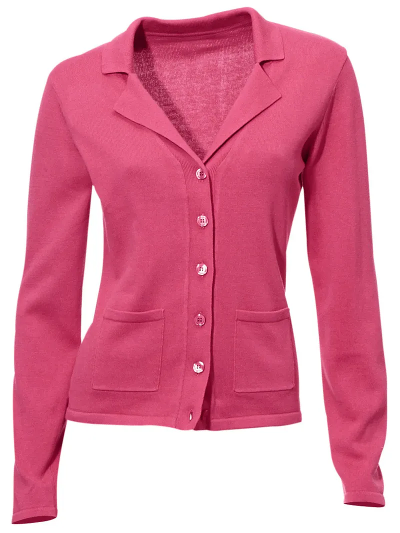 heine Feinstrickjacke pink, Pink, – Produktbild 2 von 2