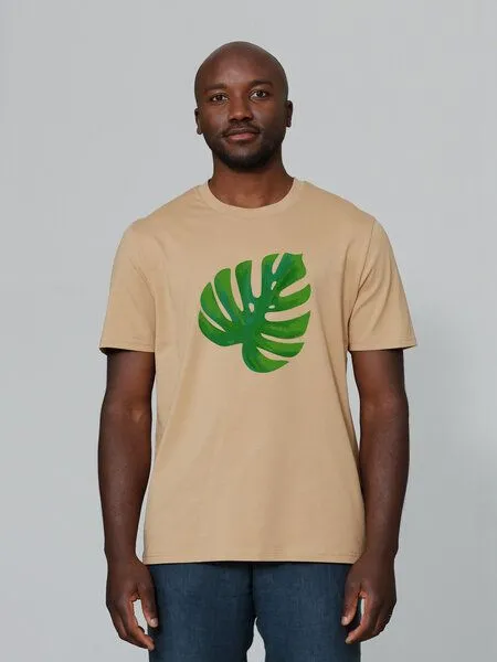watapparel watapparel T-Shirt Unisex Monstera 2.0, Latte, – Produktbild 1 von 4