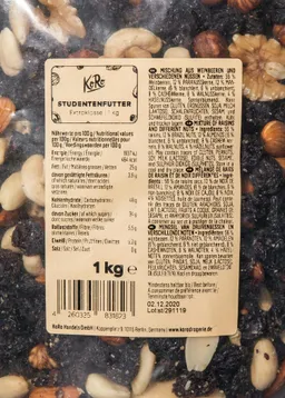 KoRo Studentenfutter Extra Klasse 1 kg – Produktbild 1 von 1