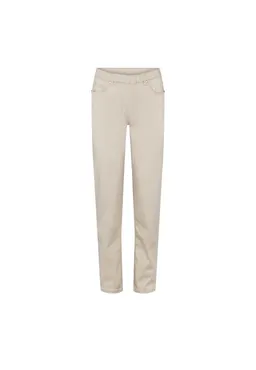 LAURIE LAURIE Damen vegan Hose Hannah Regular Mittlere Länge Grau Sand – Produktbild 1 von 1