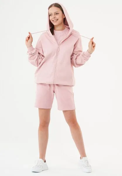 ORGANICATION ORGANICATION Damen ESSENTIALS-SHEYMA- Shorts aus Bio-Baumwolle, Dusty pink, – Produktbild 2 von 4