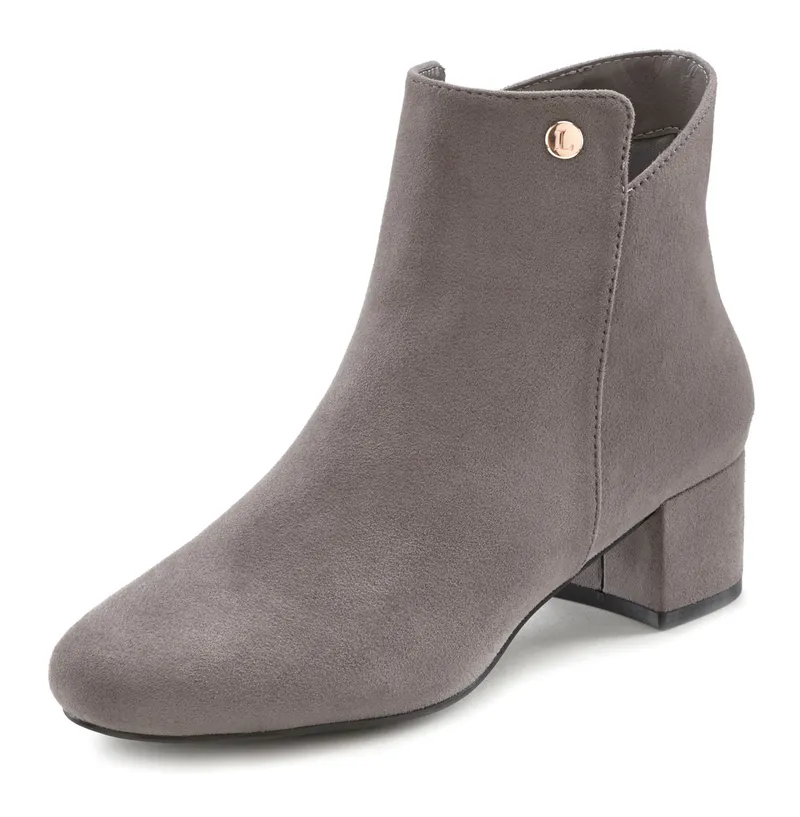 Lascana Stiefelette, Hellgrau, – Produktbild 1 von 3