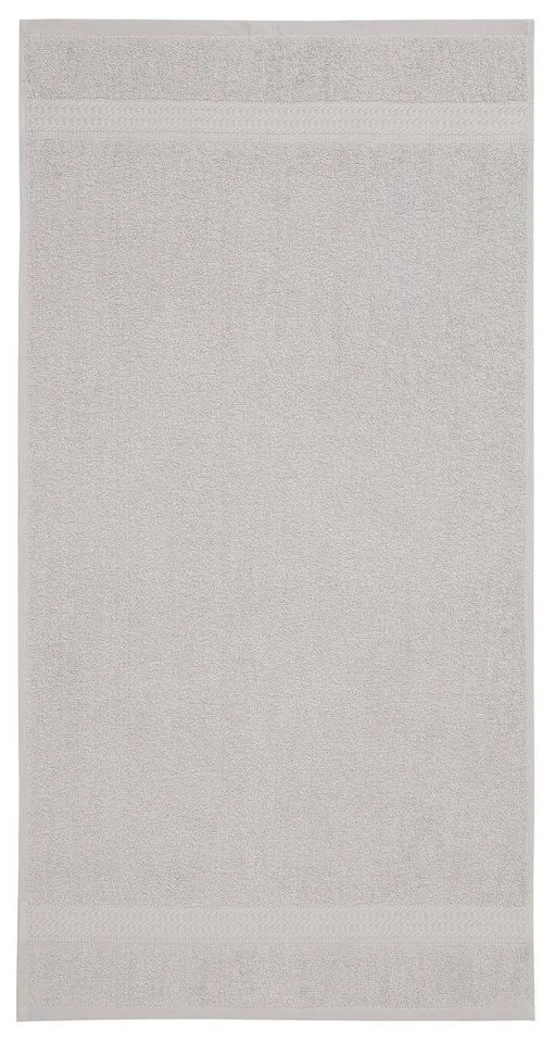 OTTO home Handtücher Juna, als Set und Serie erhältlich, 8 Handtücher, 50x100cm, Walkfrottier (8-St), 8-tlg. Handtuch-Set, 100% Baumwolle, mit Bordüre, Uni-Farben, weich, Grau, – Produktbild 4 von 8
