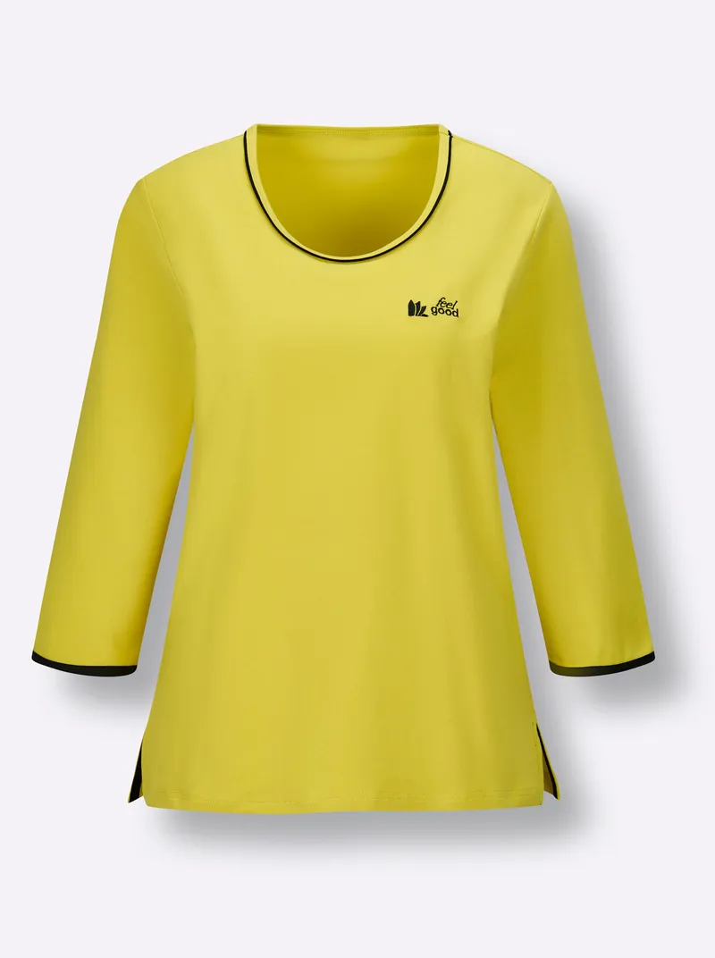 feel good Shirt limone, Limone, – Produktbild 2 von 2