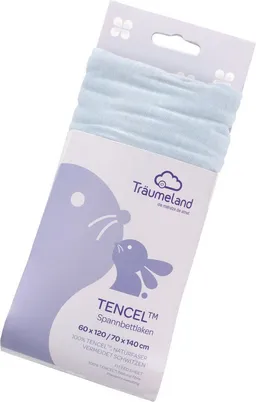 Träumeland Träumeland Bettlaken hochwertiges Spannbetttuch aus Tencel®, Tencel™, Gummizug: rundum, (1 Stück), Tencel® sorgt für ein besonders trockenes, gesundes Schlafklima – Produktbild 1 von 1