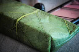 BY COPALA BY COPALA Federmappe Etui aus recycelten Blättern in grün, laminiert - Vegan – Produktbild 1 von 1